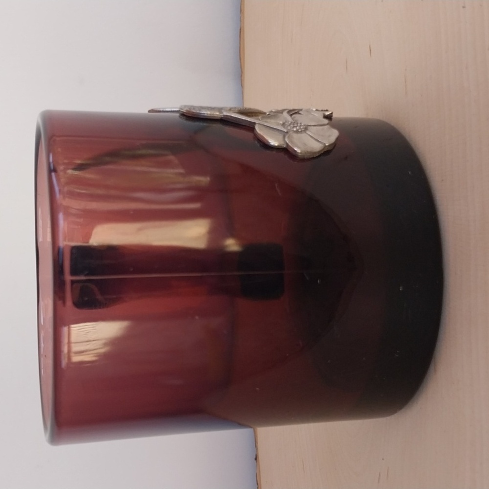 Amethyst Color Heritage Pewter Hummingbird Glass Mug Made in U.S.A. - Picture 4 of 8